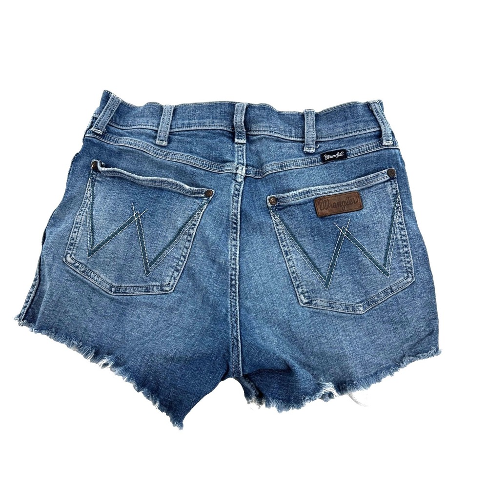 Wrangler Retro High Rise Cut offs Jean Shorts Women's 9 Cowgirl Western Rodeo